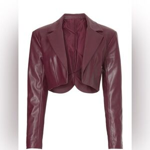 ASHLEY PARK X RTR VOILA VEGAN LEATHER BLAZER
